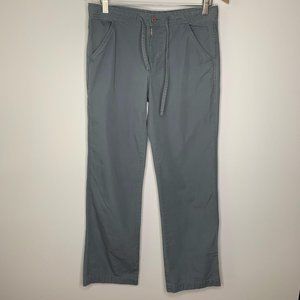 Sickle Gray Drawstring‎ Wide Leg Utility Pants Sz S